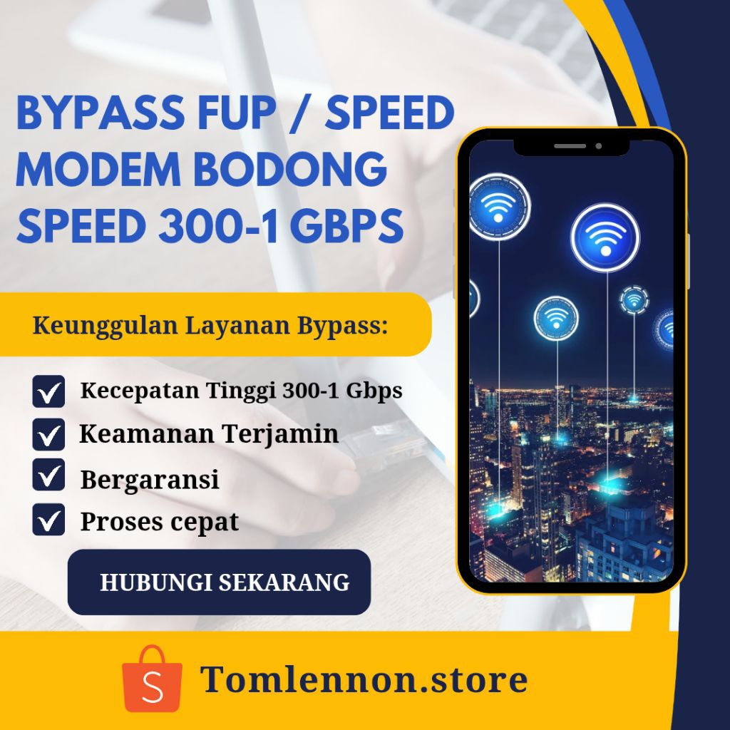 BYPASS FUP / MODEM BODONG SPEED 300-1GBPS