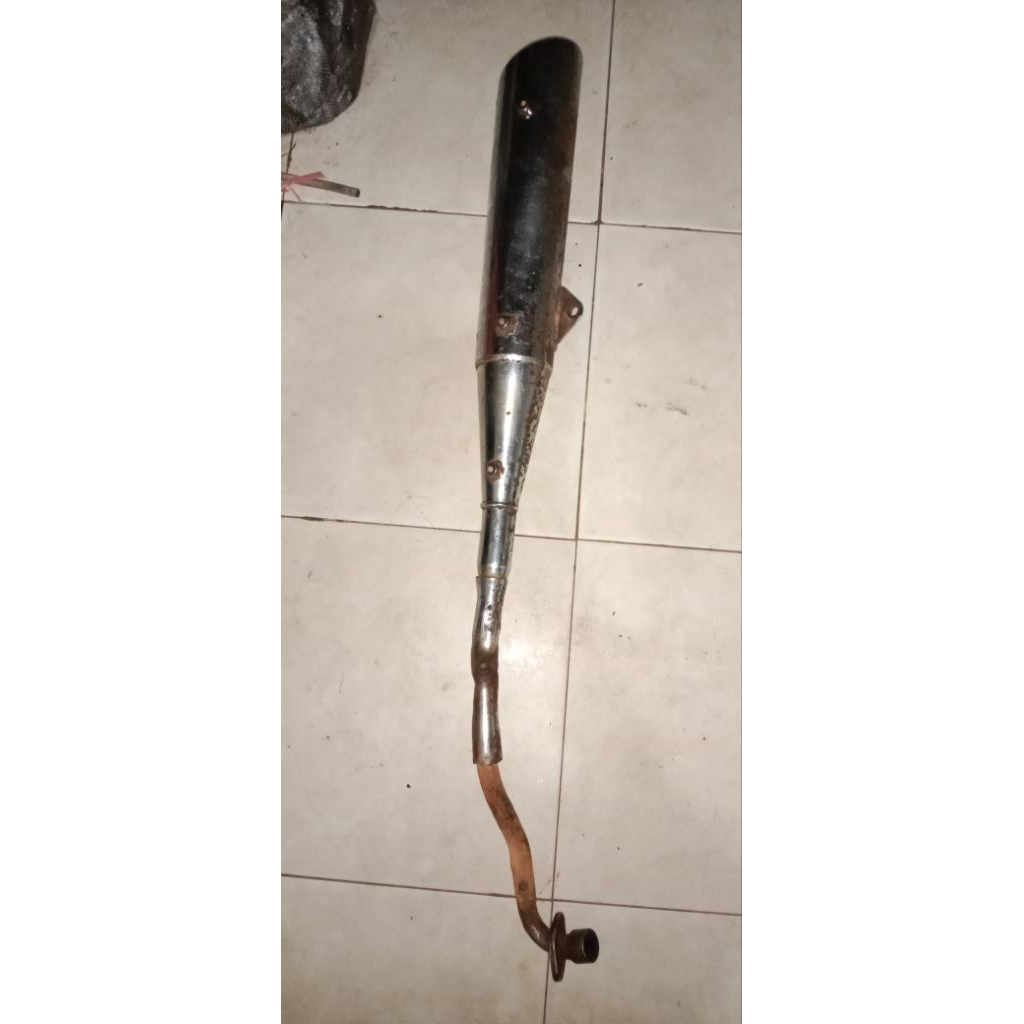 KENALPOT SUPRA X 125 LAMA KARISMA KIRANA  ORIGINAL COPOTAN