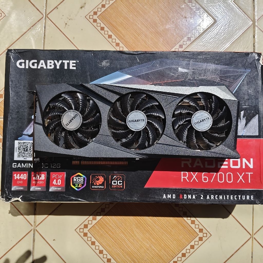 VGA RX 6700 XT Gigabyte 12GB Bekas Second
