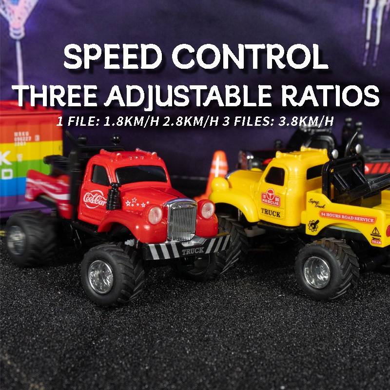 HOT DEALS POKO MINI RC MONSTER TRUCK 1/64 MOBIL REMOTE KONTROL MINI 2.4GHZ RODA BESAR, BODY LOGAM,
