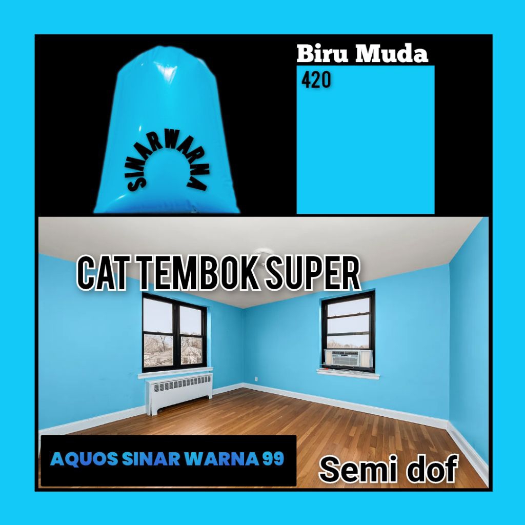 cat warna biru muda cat tembok super cat tembok 1 kg cat tembok kiloan