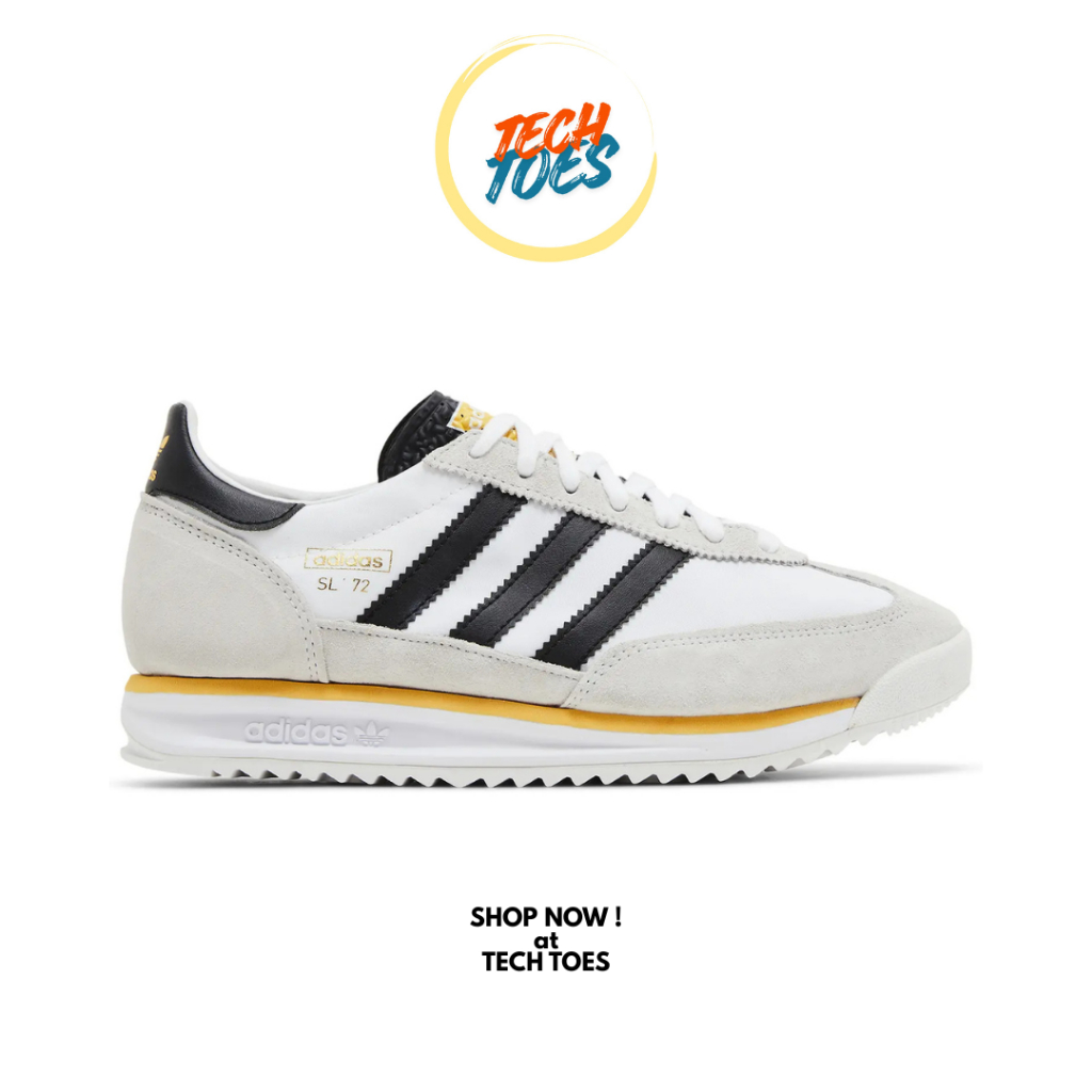 Techtoes. - Sepatu Sneakers SL72RS White BlackYellow RS SL72 Authentic