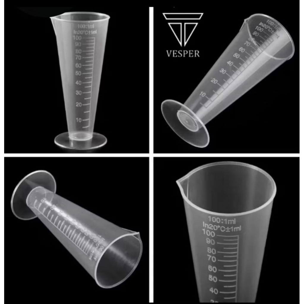 GELAS UKUR PLASTIK 100ML/GELAS TAKAR PLASTIK