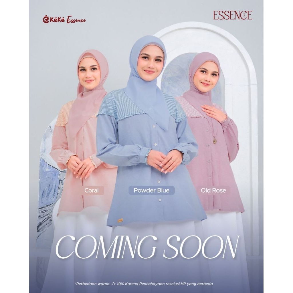 HB [READY] - ESSENCE 17 BY KEKE 2025 | ATASAN | BLOUSE | BLOUSE TERBARU | BLOUSE KEKINIAN | BLOUSE L