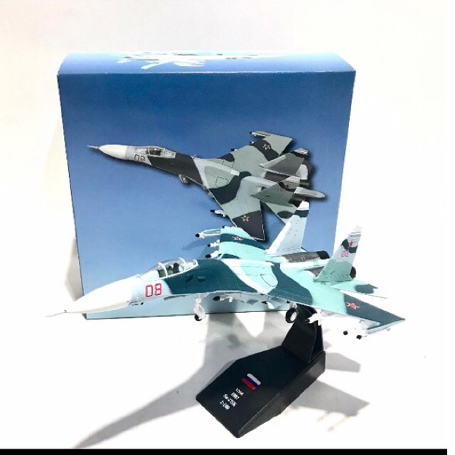 Miniatur Diecast Pesawat Sukhoi SU-27 Flanker skala 1:100