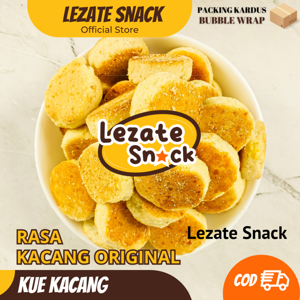GRATIS TOPLES Kue Kacang / Roti Kacang / Roti Kering /Kue Kering Lebaran / Kue Kacang Mak Enak