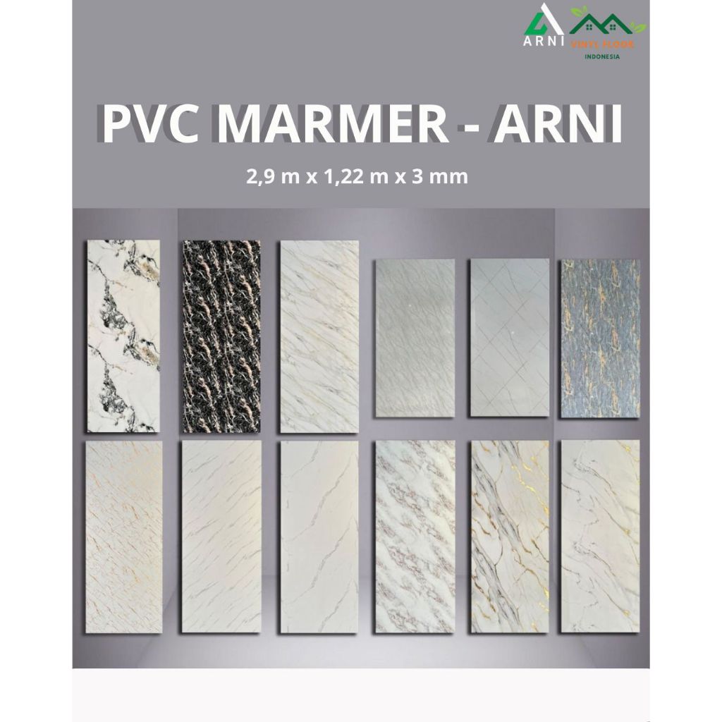PVC Wallboard Marmer - Arni