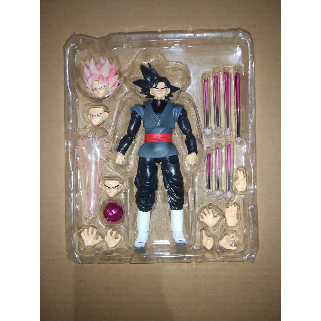 SHF SON GOKU BLACK ROSE PINK MINUS PATAH SH FIGUARTS SONGOKU DRAGON BALL Z CAT JOINT PATAH ACTION FI