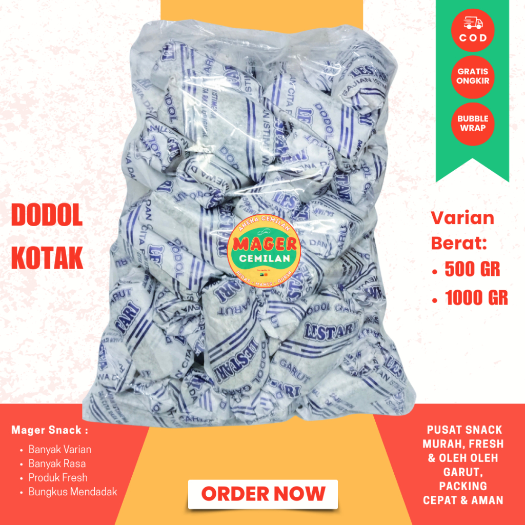 Dodol Garut Kertas/Kotak/Halal/Dodol Garut | DODOL Asli Khas Garut 500gram/Dodol Garut Original