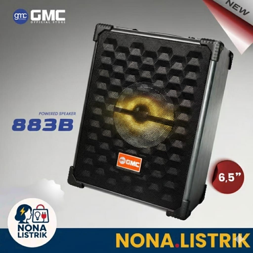 Pengeras Suara Bluetooth /Speaker GMC 883B 6,5" 85W (free mic)