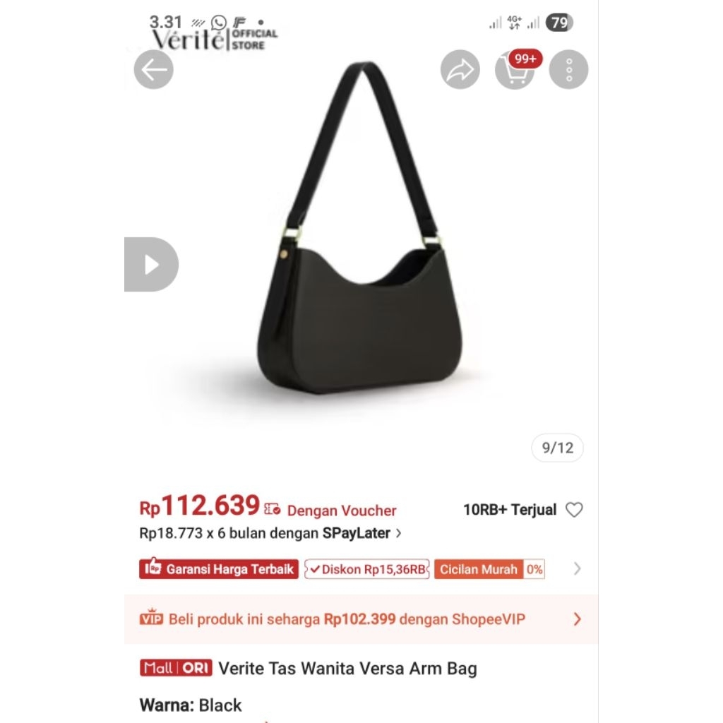 (preloved) Verite Versa Arm Bag