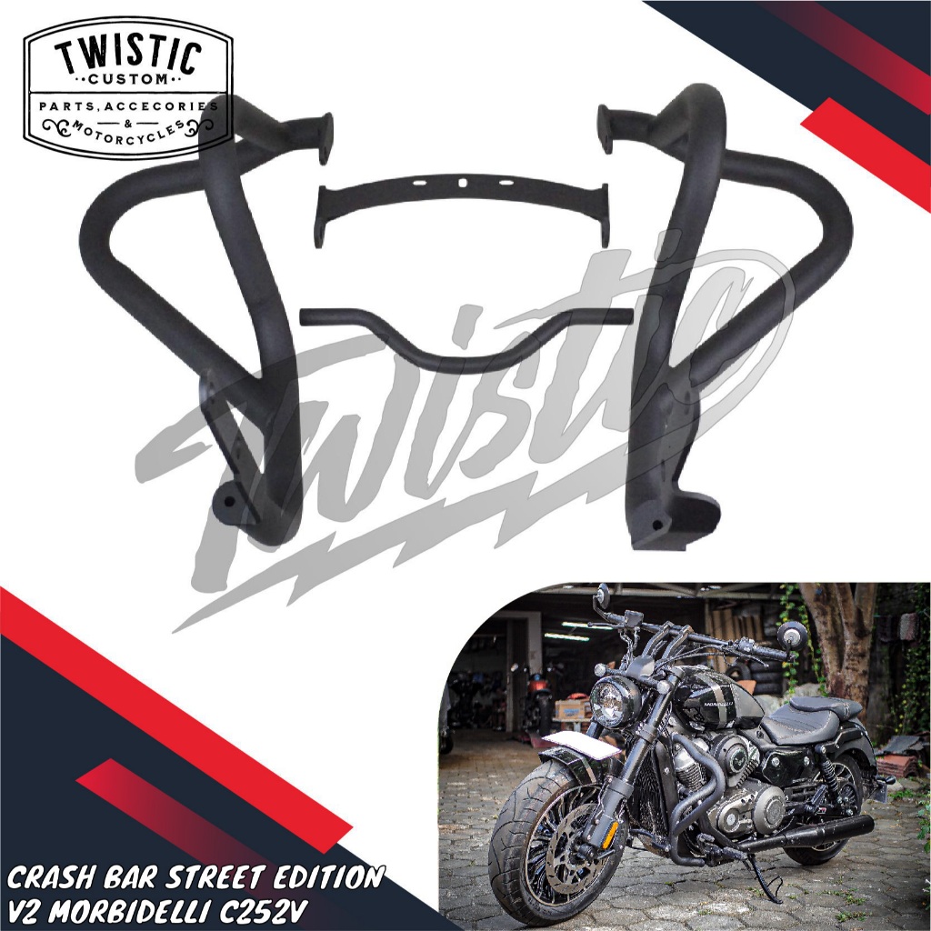 Engine Guard Crash Bar Pelindung Mesin Street Edition V2 Motor Morbidelli C252V C252 C 252 V