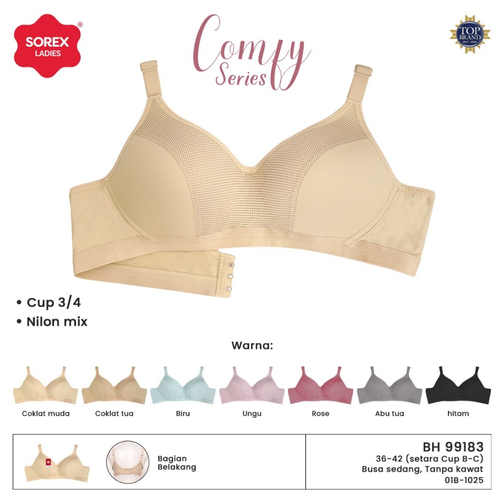 Bra BH Tanpa Kawat Busa Tipis BH 99183