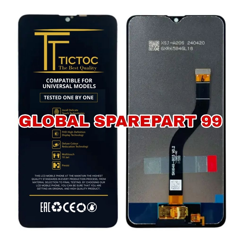 LCD SAMSUNG A20S A207 A207F TICTOC