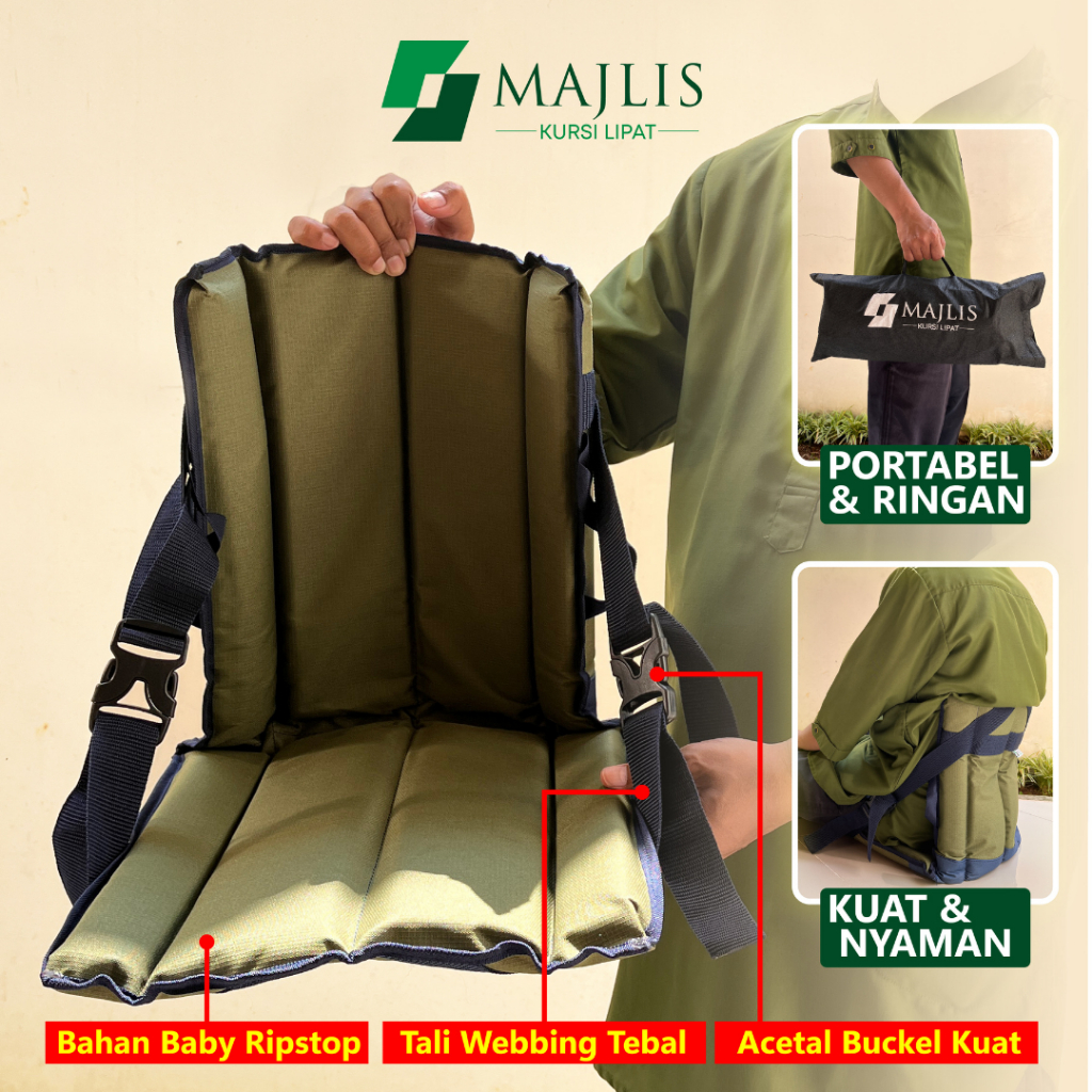 Majlis-Kursi lipat-kursi lesehan - kursi lantai-kursi santai untuk pengajian, santai