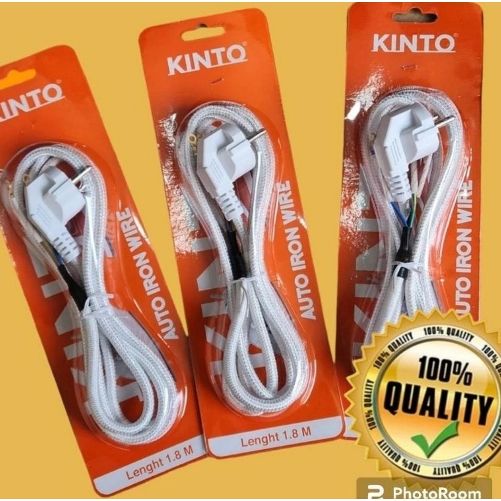 Kabel power strika gosokan ada 2 model Lurus gepeng atau bengkok L
