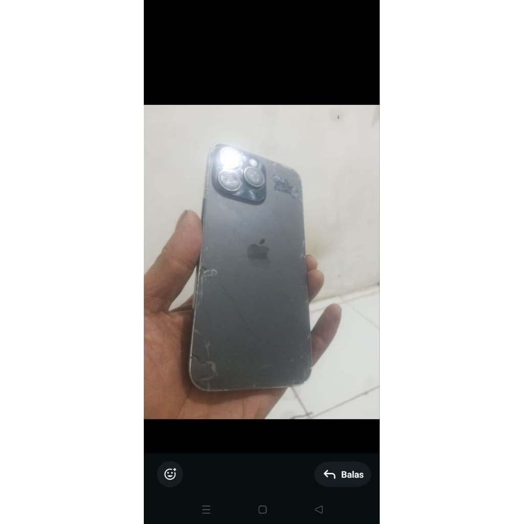 jual i phone 14 pro max hdc mesin nyala unit utuh