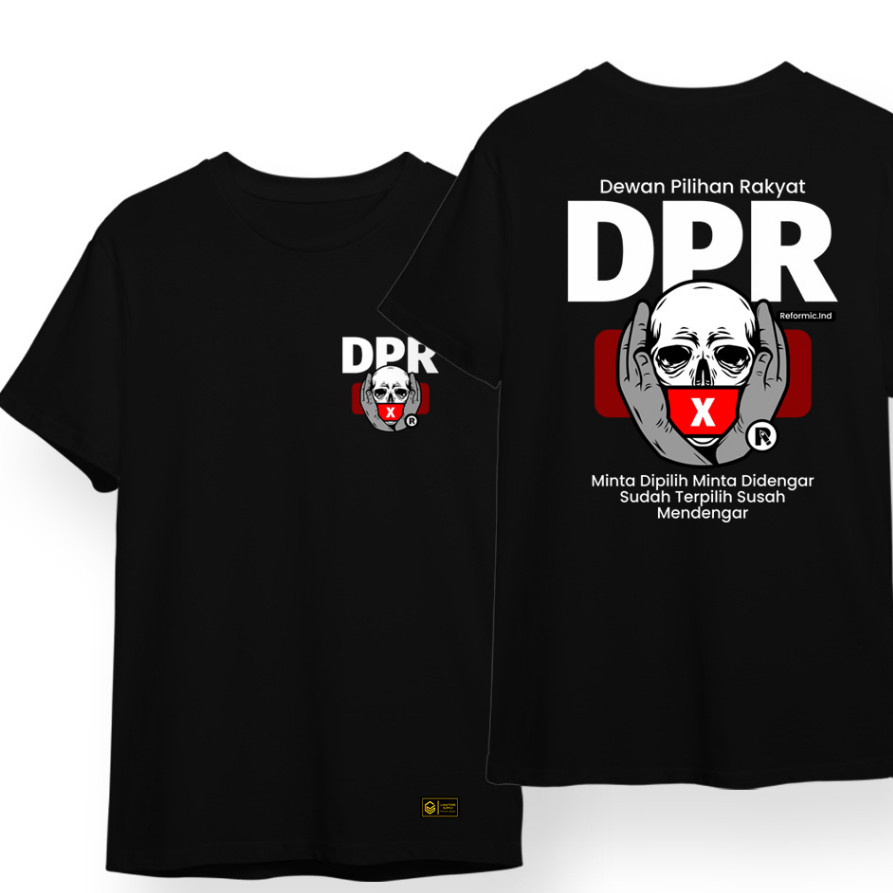 Tshirt Edisi DPR / Kaos kritik / Kaos Politik / Kaos Sindiran / Baju Kata Kata / Tshirt Kritik DPR /