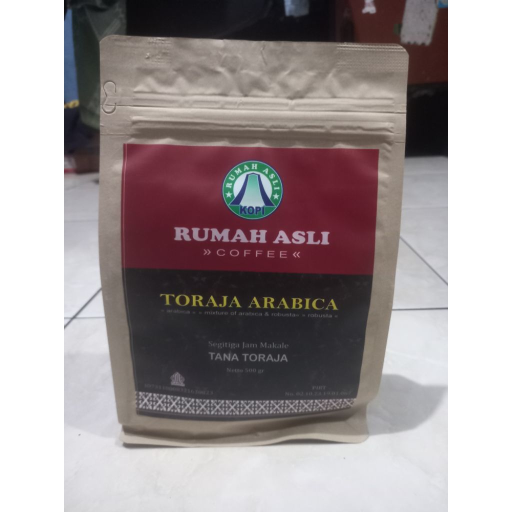Kopi toraja asli arabika 500gr