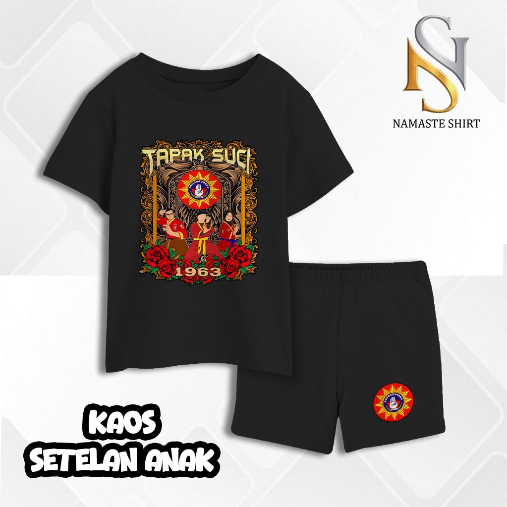 Setelan Kaos Anak Motif Tapak Suci - Baju Silat kaos setelan anak Tapak Suci Distro Anak 0-6 tahun