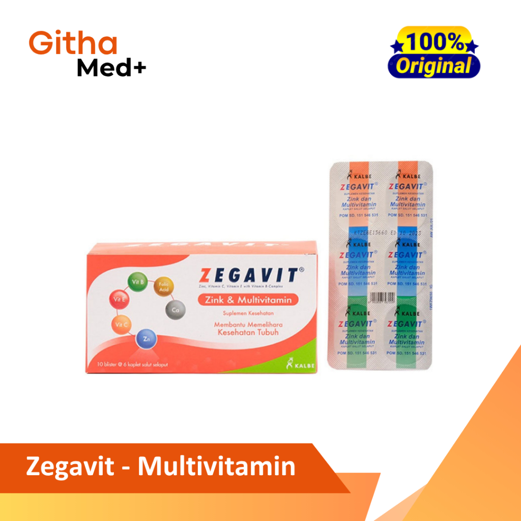 Zegavit Multivitamin dan ZInc - Multivitamin Harian