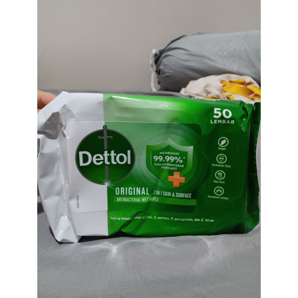 tisu basah dettol 50s