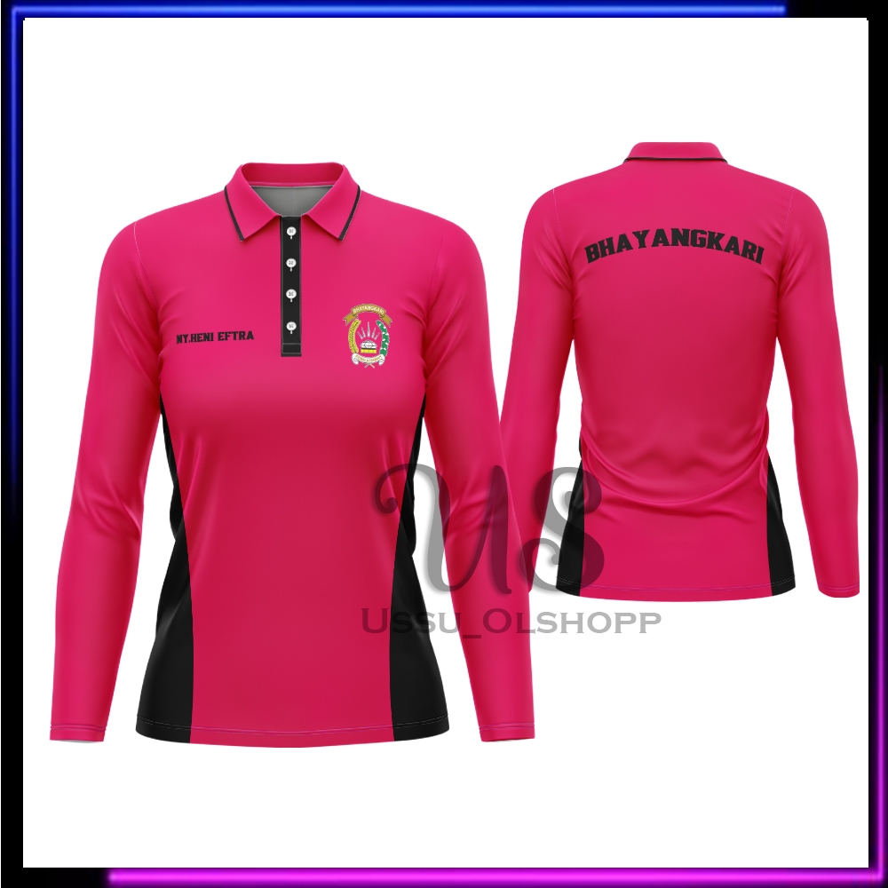 Baju Jersey PSH Bhayangkari | Baju Kaos Polo PSH Bhayangkari Tangan Panjang Fullprin