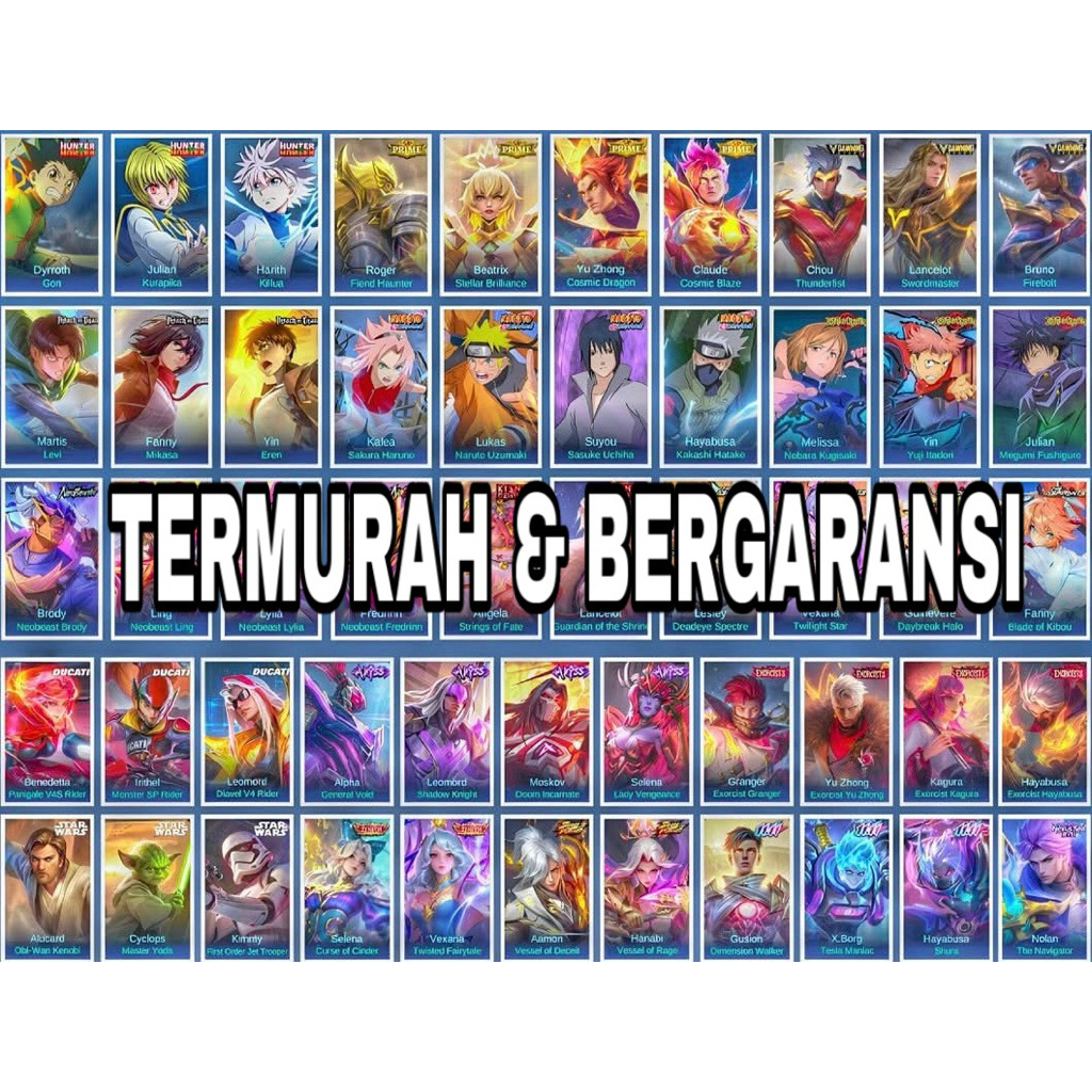 Akun Game ML - Termurah, Banyak Variasi & Bergaransi