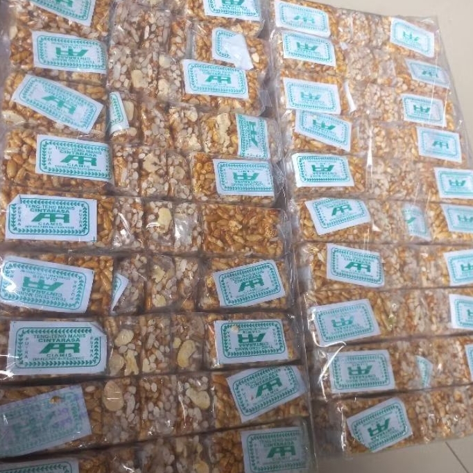 tengteng / jipang beras dan jagung manis