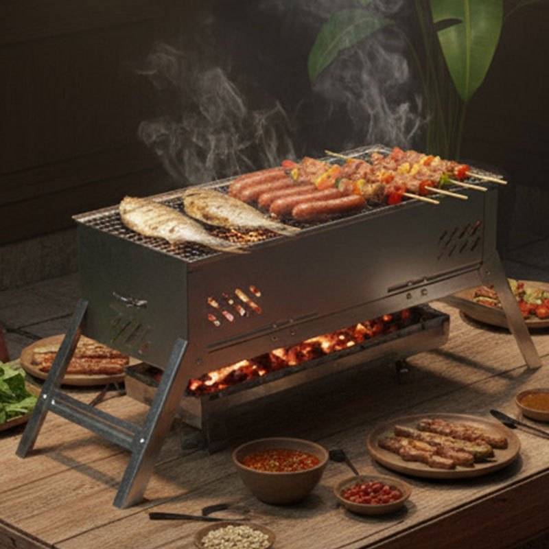 Panggangan Anti Karat Multiguna - Bakar Sate Madu, Ikan Bakar, Sosis di Mana Saja