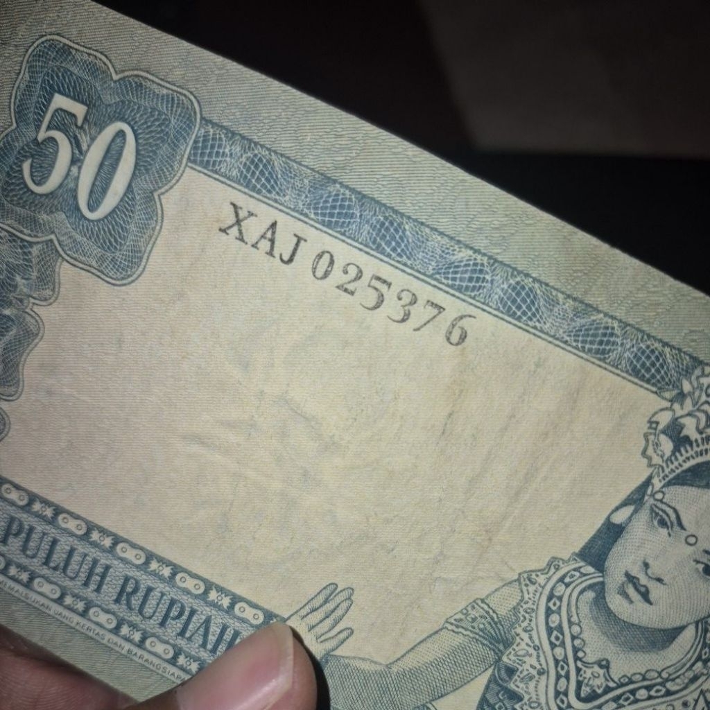 Uang Kuno 50 Sukarno Seri Pengganti (Replacement Star) "Rare"