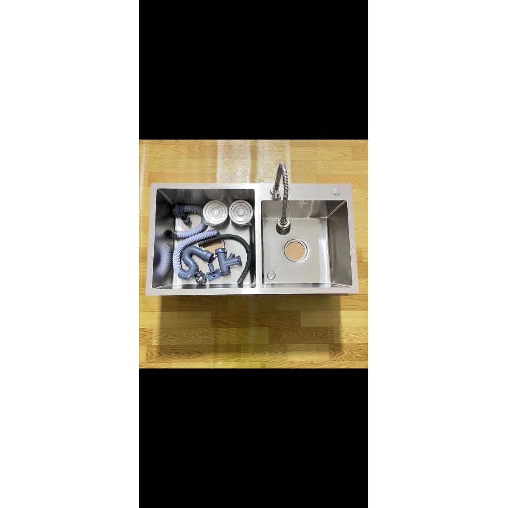 wastafel cuci piring stenlis 2lubang