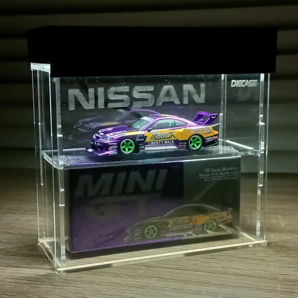 DIECASE - Acrylic Display Case for MiniGT Diecast | Akrilik Pajangan Diecast MiniGT 1/64 | Orginazer