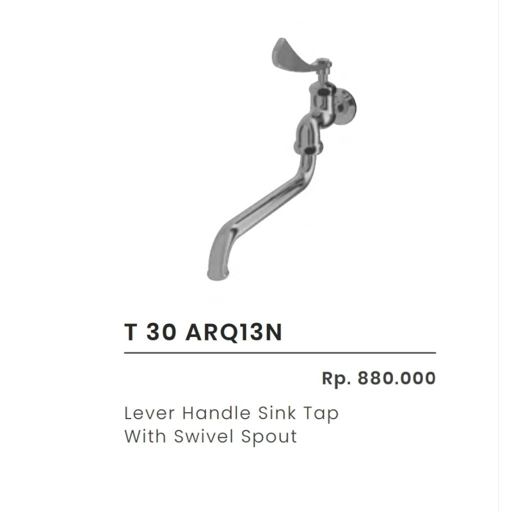 Kran Cuci Piring Bebek TOTO T 30 ARQ13N / Kran Sink Bebek T 30 ARQ13N TOTO / Kran Bebek Kitchen Sink