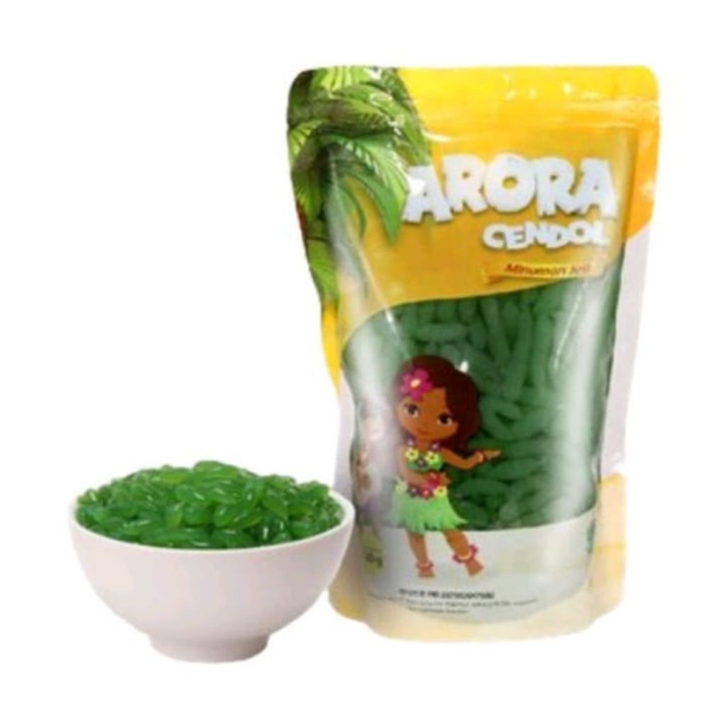 1pcs x 500 gram topping minuman cendol jelly kecebong arora//cendol jelly Arora//arora cendol jelly/
