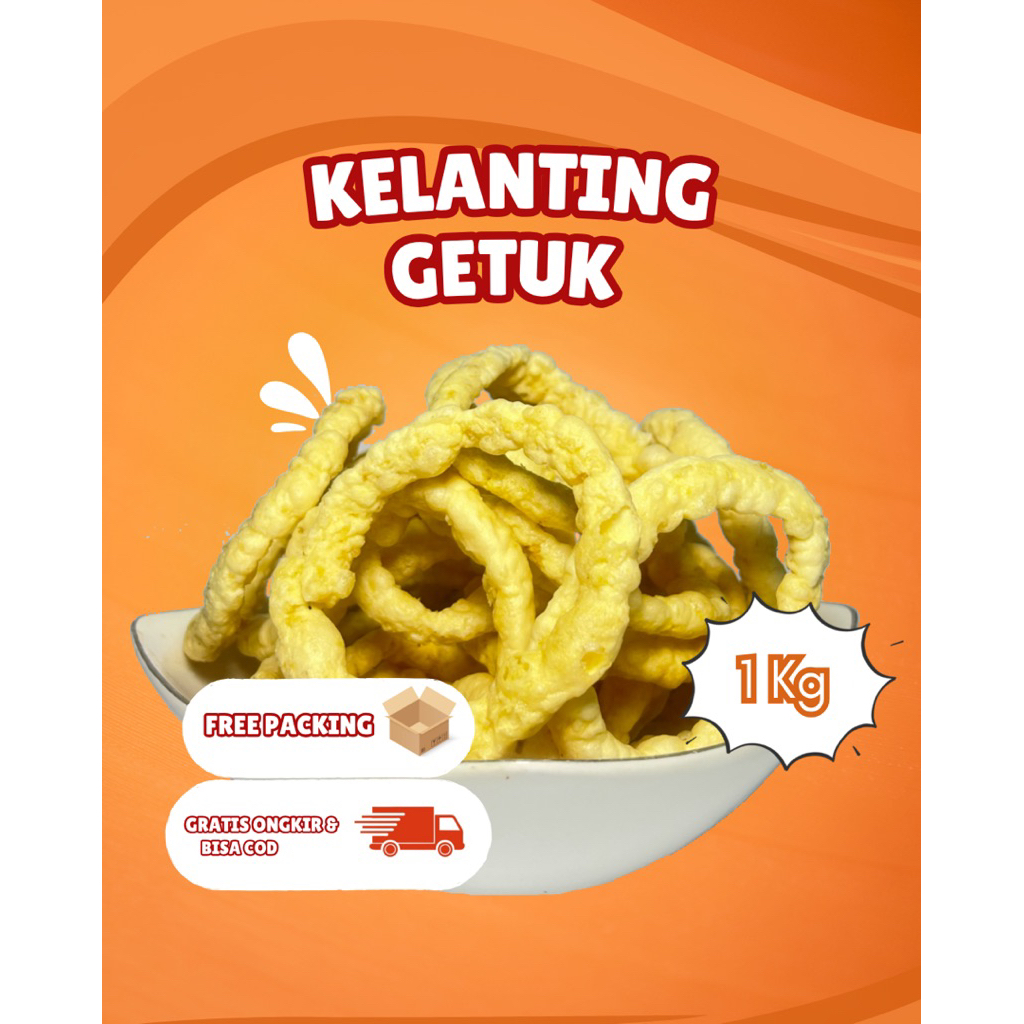Kelanting getuk pringsewu (1kg) kelanting asli singkong