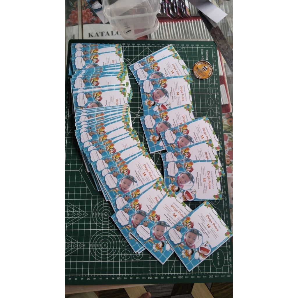 Custom, Kartu undangan ulang tahun anak anak, free desain