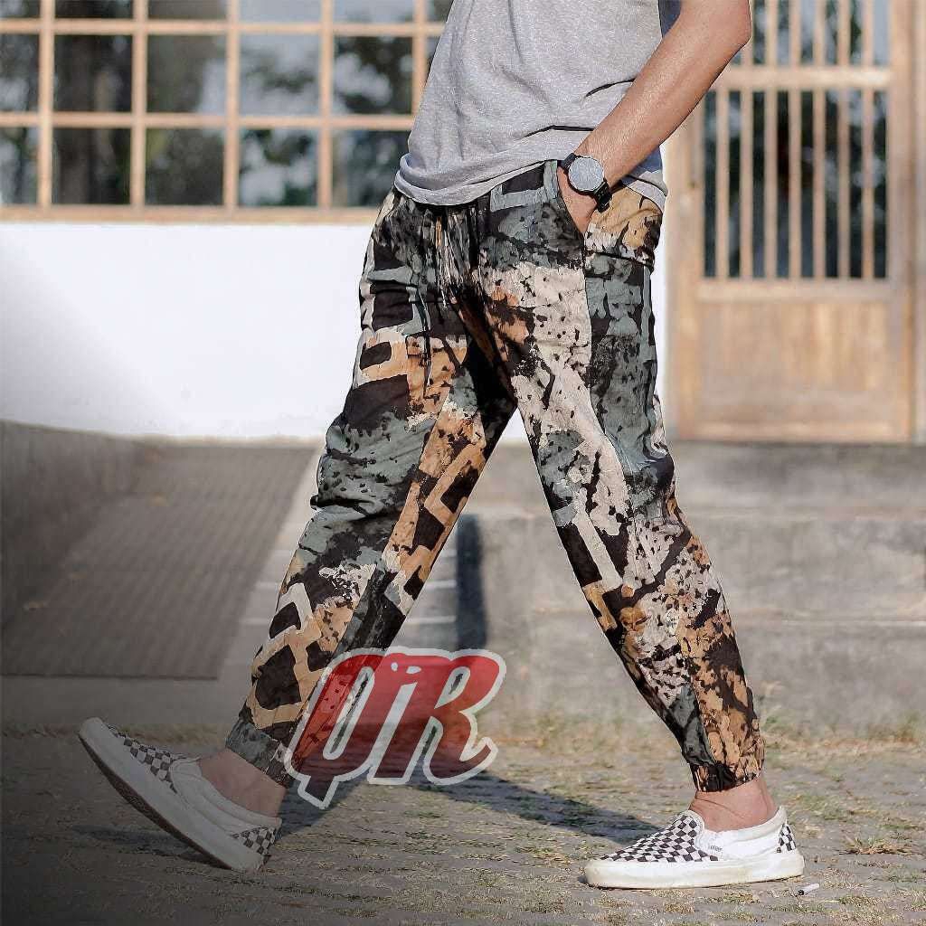 TERLARIS Celana joger batik abstrak kekinian 2025