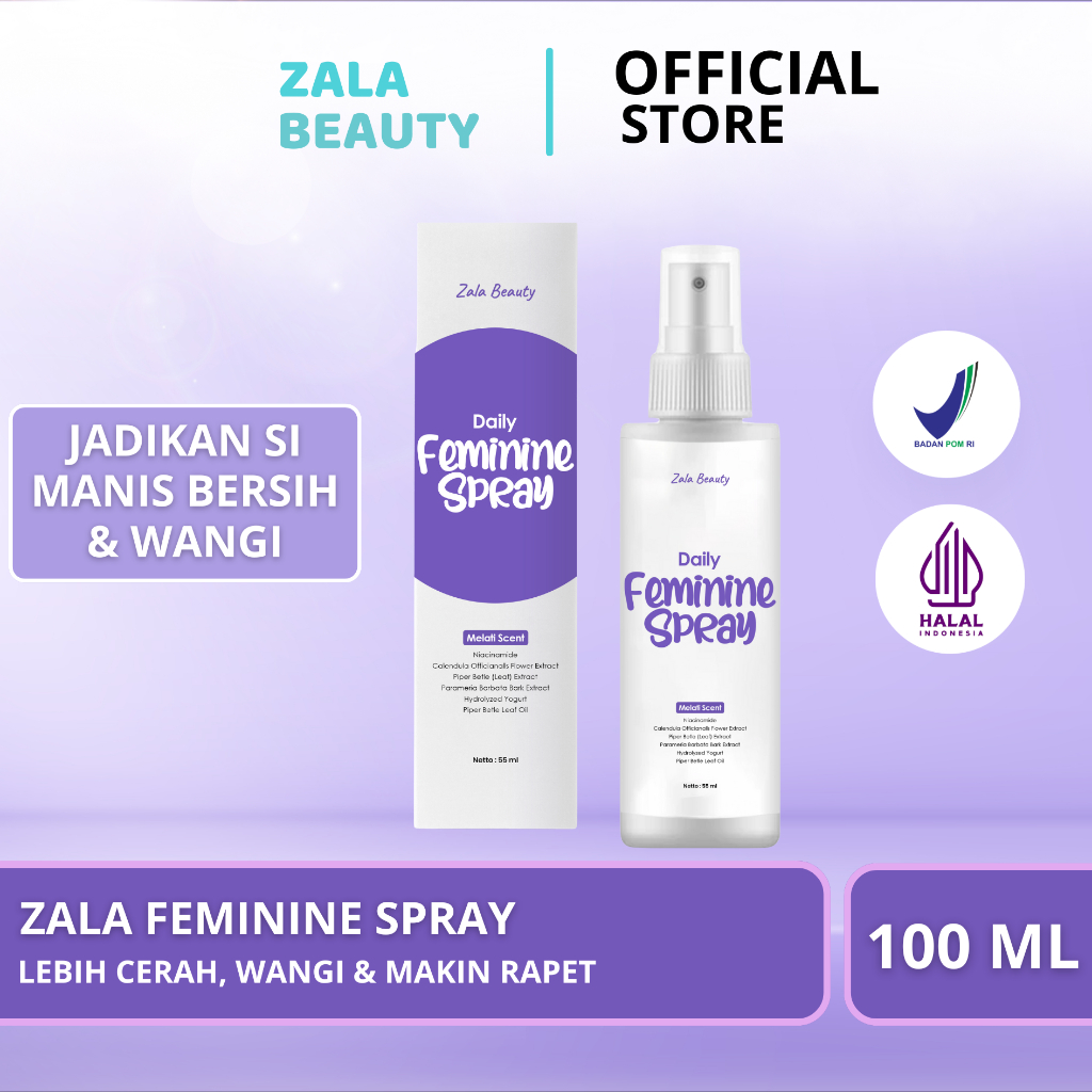 Zala Beauty Spray BPOM Mengencangkan Mencerahkan Area Si Manis