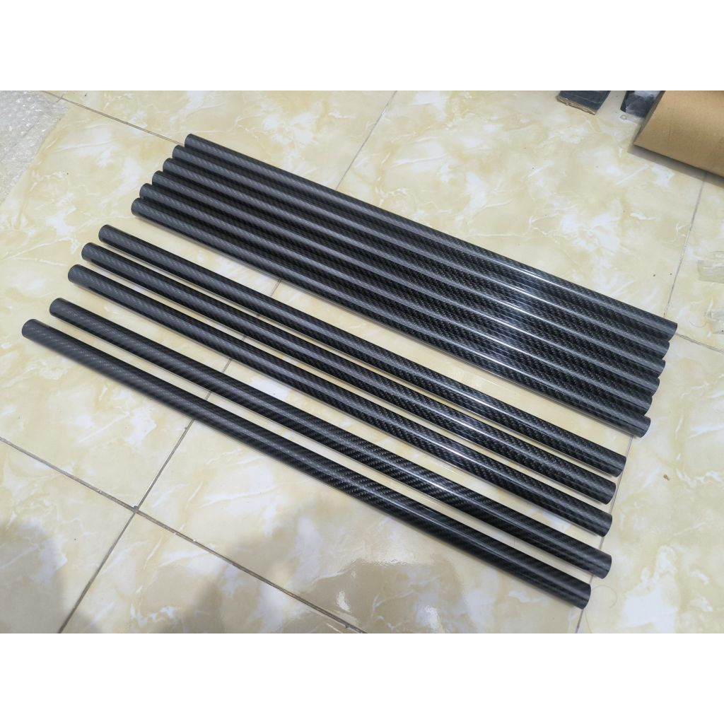 srobong pipa carbon od22 panjang 60 cm.berkualitas tinggi super kuat
