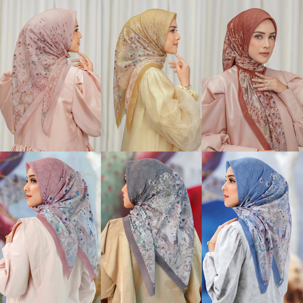 Buttonscarves Rare Item The Ederra Series Flamingo Curry Dusty Rose Shadow Allure