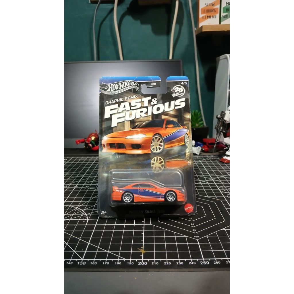Hotwheels nissan silvia fast furious graphic remix