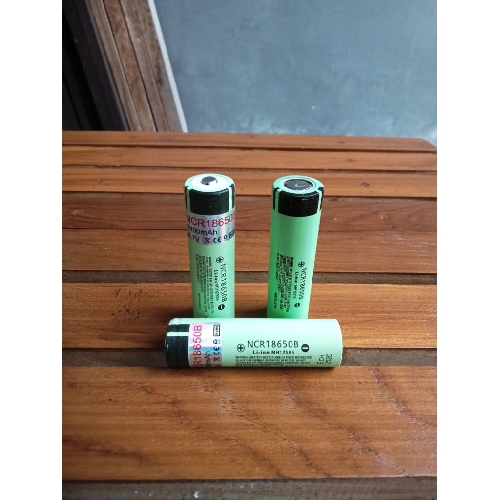 Baterai Panasonic NCR 18650B Original 3400 MaH