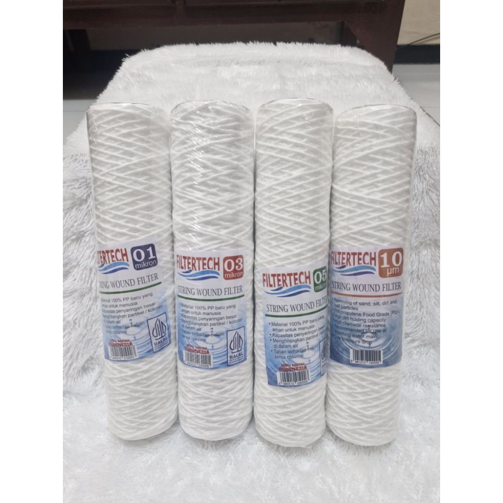 Filter Air PDAM Sumur 10 Inch BENANG / String Wound Filtertech