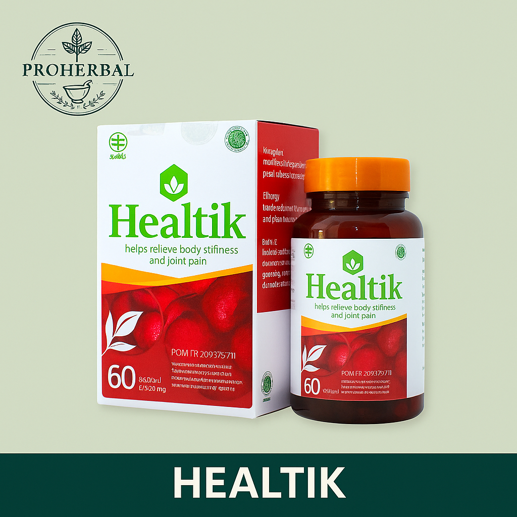 CV SS Jaya Grup Healtik 60 Kapsul Herbal Nyeri || CV SS Jaya Grup Healtik Herbal Meredakan Nyeri