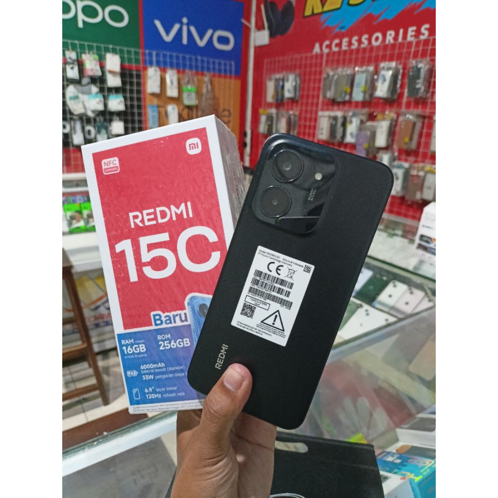 REDMI 15 C 8/256 fullset seken