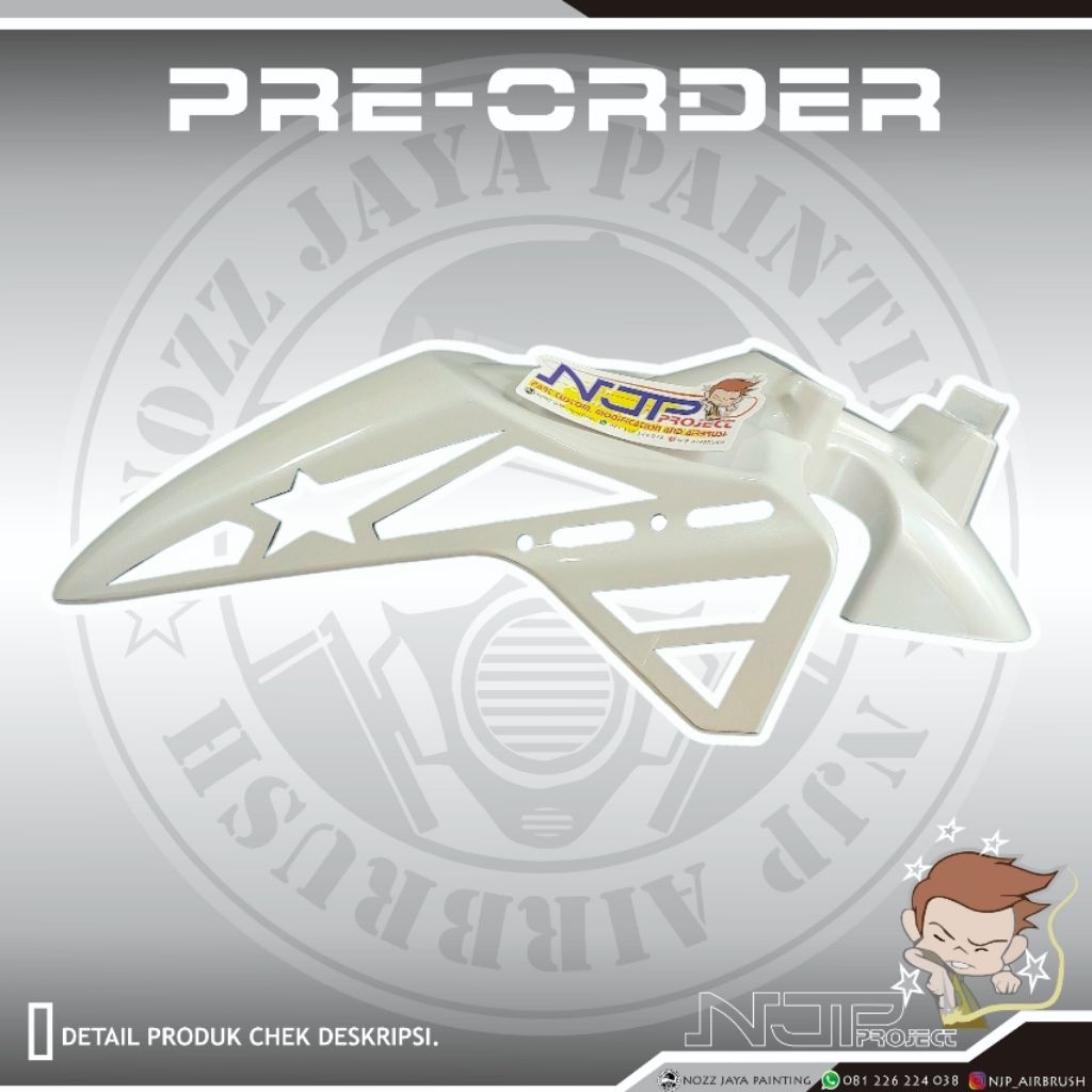 Slebor / Spakbor Depan Honda Beat Karbu Gen 2 Coak Custom SCMSTAR | PREORDER