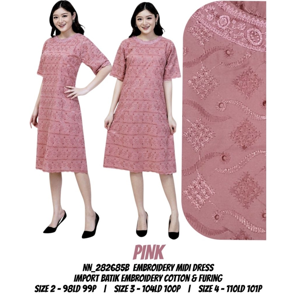 DRESS/COTTON/EMBROIDERY/IMPORT/ARIANA/DRESS