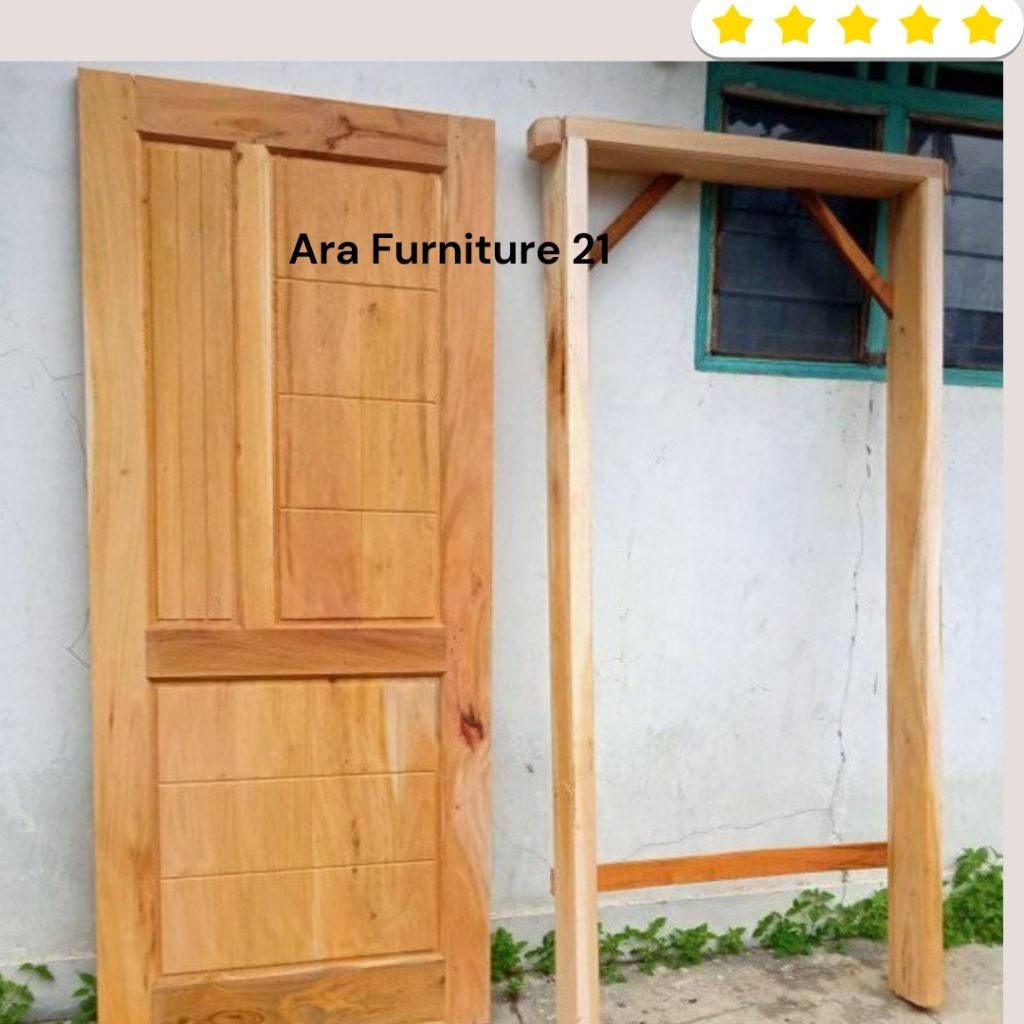 link request ukuran daun pintu dan kusen 1set