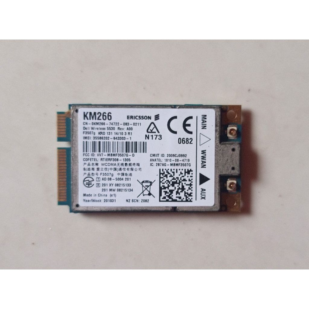 Dell WWAN 5530 Wireless HSPA GPS /  Modul KM266 Ericsson